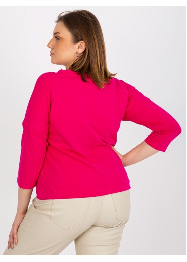 Fuchsiovo ružové tričko s potlačou