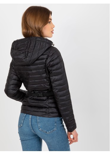 Čierna prešívaná bunda