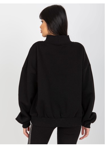 Čierna mikina s potlačou