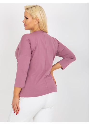 Tmavopúdrovo ružové tričko s potlačou