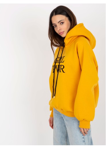 Karamelovo hnedá basic mikina