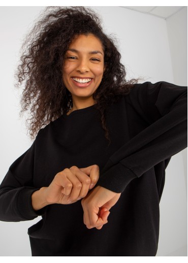 Čierna basic mikina