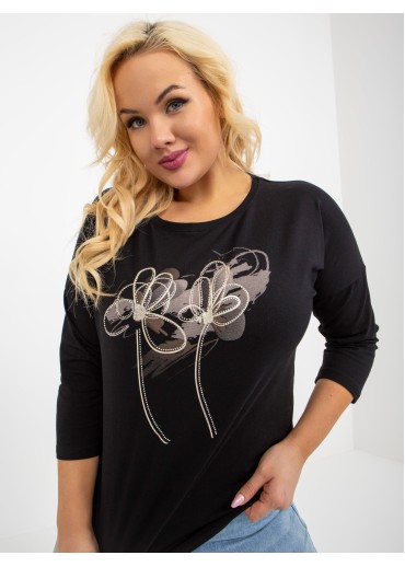Čierne tričko s potlačou