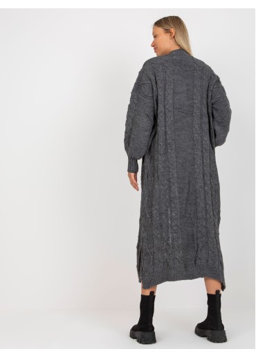 Tmavosivý kardigán