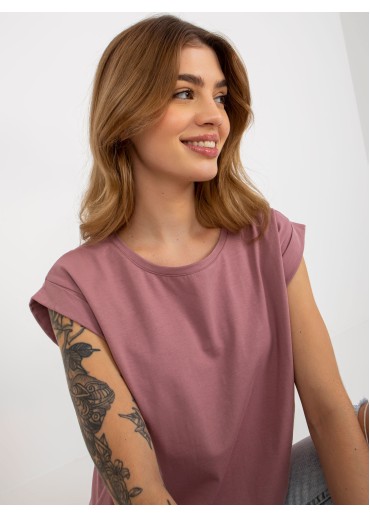 Tmavopúdrovo ružové tričko