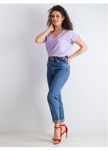 Fialové basic tričko