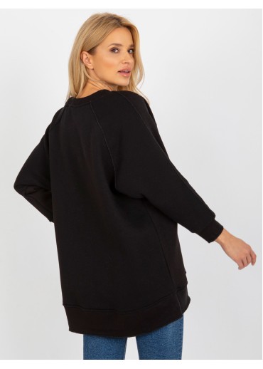 Čierna mikinová tunika