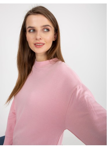 Púdrovo ružová mikina