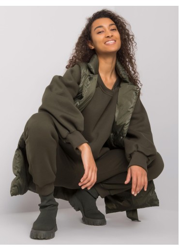 Khaki zelený teplákový komplet