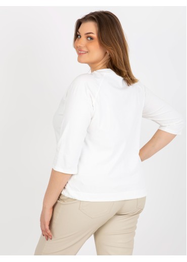 Smotanovo biele tričko s potlačou