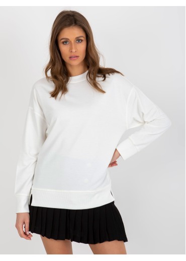 Smotanovo biela basic mikina