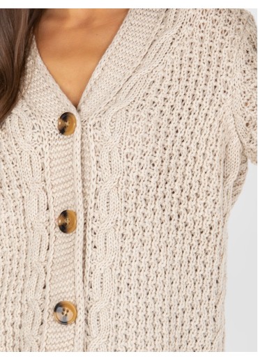 Béžovo hnedý sveter