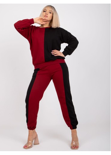 Bordovo červená tepláková súprava