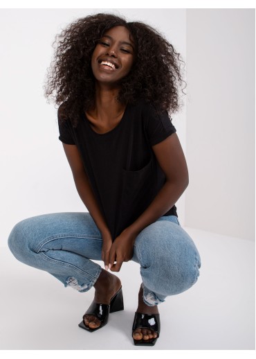 Čierne basic tričko