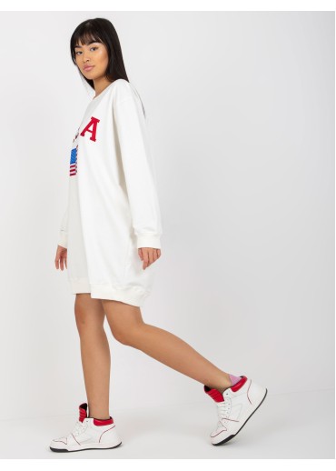 Smotanovo biela mikina USA