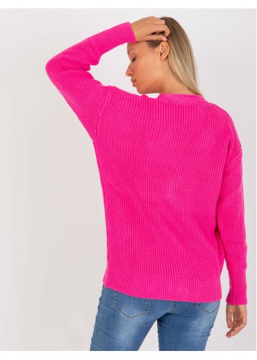 Neónovo ružový sveter