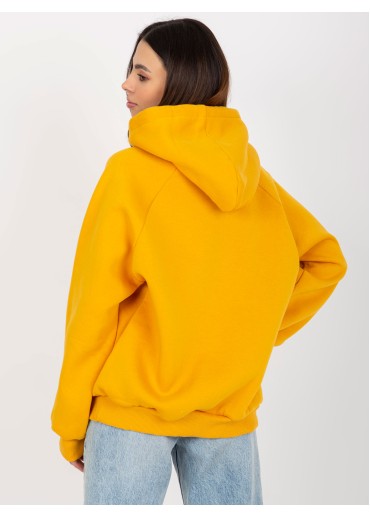 Karamelovo hnedá basic mikina