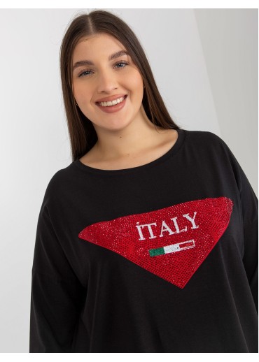 Čierne tričko Italy