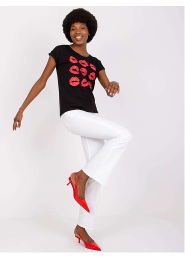 Čierne tričko Kiss