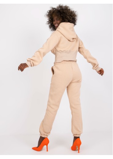 Béžovo hnedá tepláková súprava