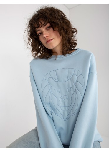 Svetlomodrá mikina lev