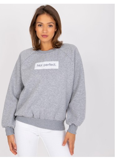 Sivá mikina Not perfect