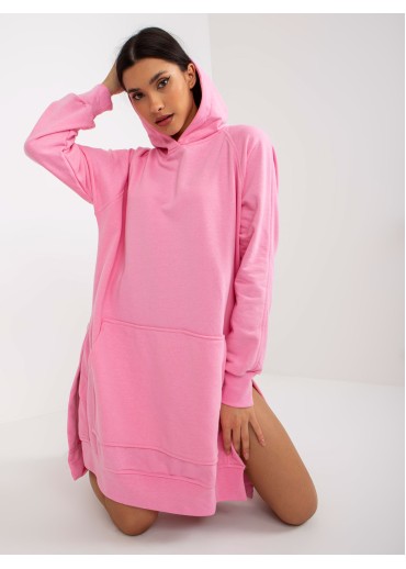 Ružová dlhá mikina