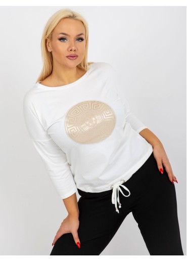 Smotanovo biele tričko s potlačou
