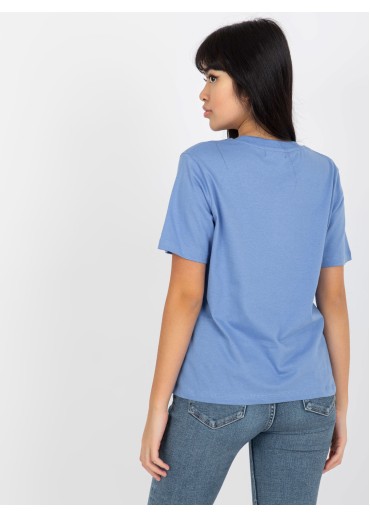 Modré basic tričko