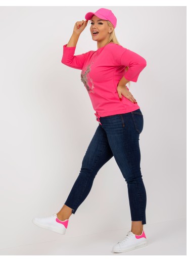 Ružové tričko s potlačou vážka