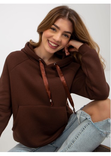 Hnedá mikina s kapucňou