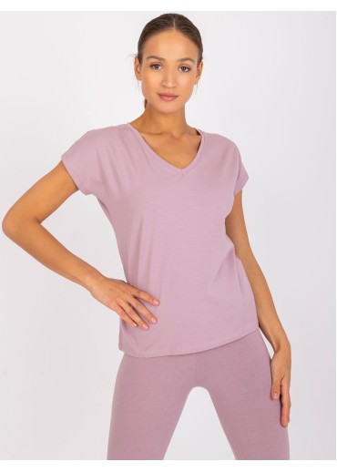 Tmavopúdrovo ružové basic tričko