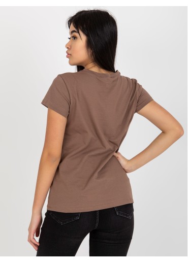 Hnedé basic tričko