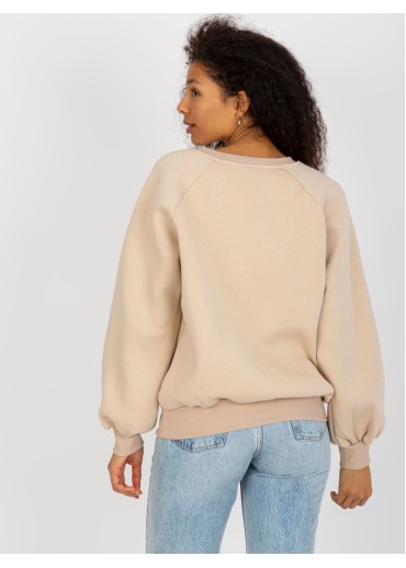 Béžovo hnedá mikina Not perfect