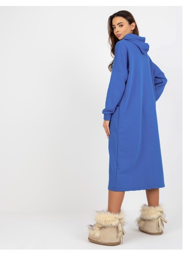 Modrá mikinové šaty