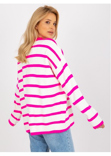Neónovo ružový pulóver