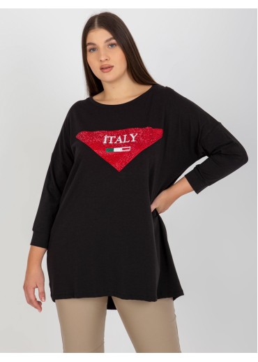 Čierne tričko Italy