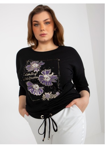 Čierne tričko s potlačou