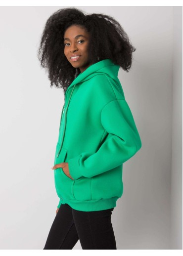 Zelená mikina s kapucňou