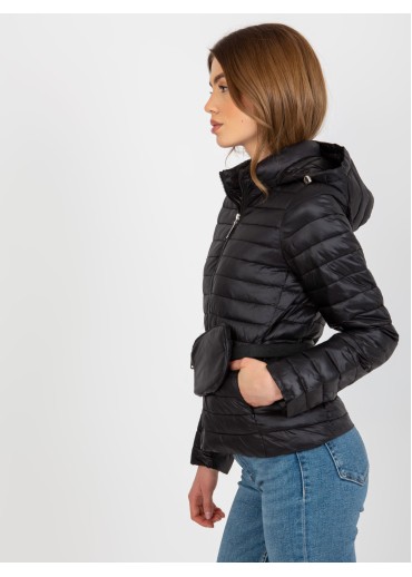 Čierna prešívaná bunda