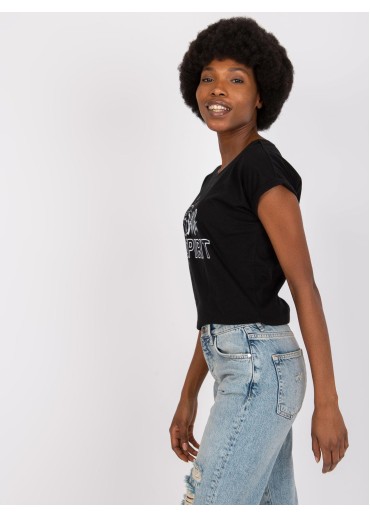 Čierne tričko s potlačou