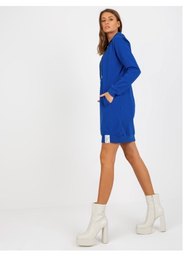 Modrá mikinová tunika