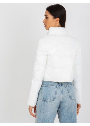 Smotanovo biela crop top bunda