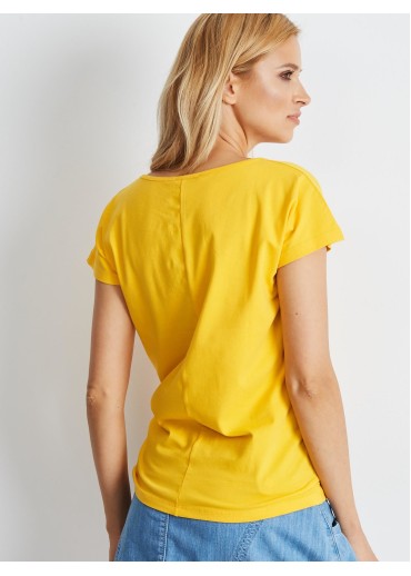 Žlté basic tričko