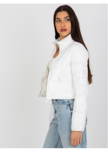 Smotanovo biela crop top bunda