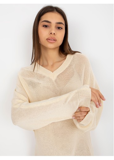 Béžovo hnedý pulóver