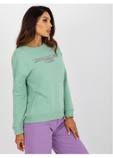 Zelená basic mikina