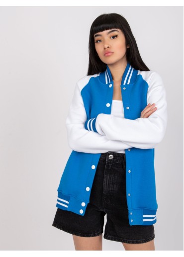 Modrá baseballová mikina