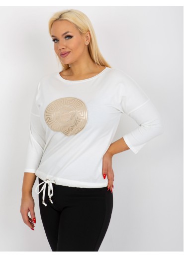 Smotanovo biele tričko s potlačou