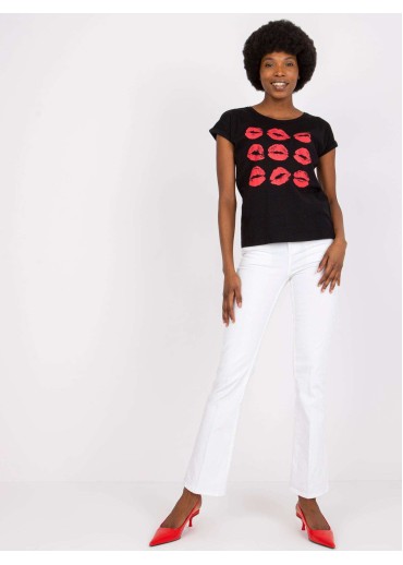 Čierne tričko Kiss